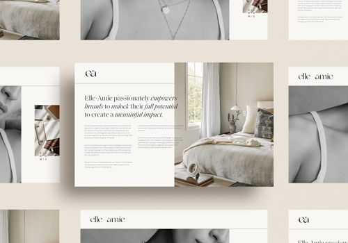 Branding Package Example: Social Media + Document Design