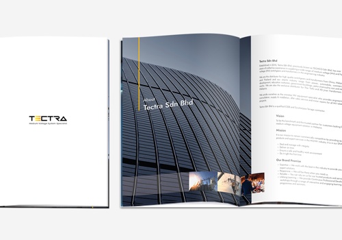 Graphic Design Package Example: Company Profile Design for Tectra Sdn Bhd