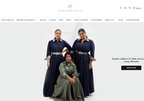 Email Marketing Package Example: WinifredMills: Shopify Store Redesign & Email Mkt