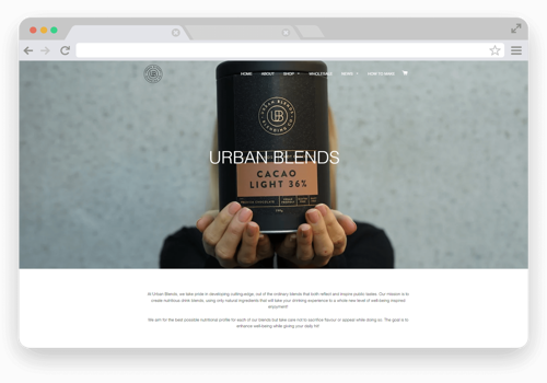 UX/UI Design Package Example: Urban Blends