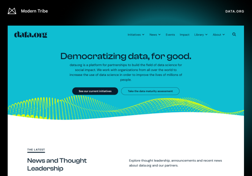 Digital Strategy Package Example: Data.org
