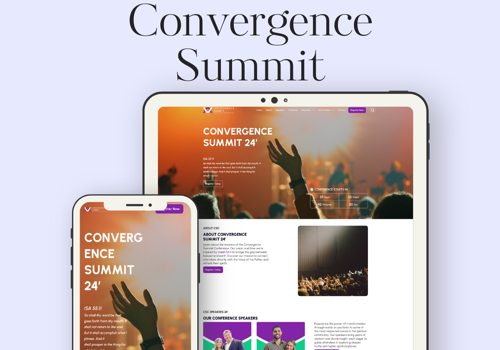 Web Design Package Example: Convergence Summit Conference - Web Design & SEO