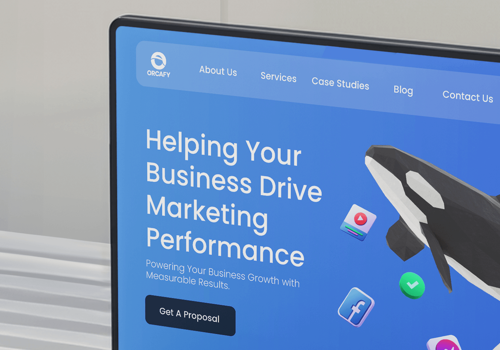 Web Development Package Example: Stunning Website for a Digital Marketing Agency