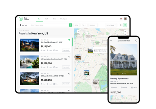 Custom Software Development Package Example: REAL ESTATE SEARCH PORTAL