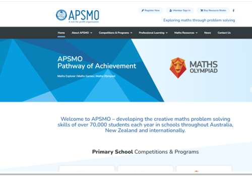 UX/UI Design Package Example: Mathematical Olympiads