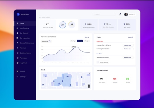 Web Design Package Example: Auto Fleet: Streamline Operations