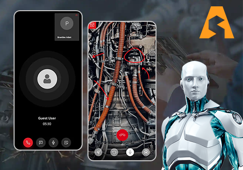 Web Development Package Example: Caterpillar Inc - AR/AI Based video calling