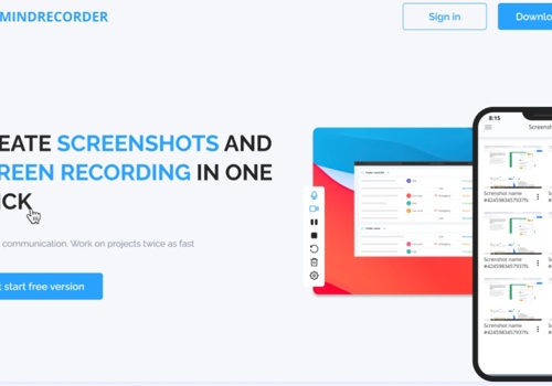 Web Design Package Example: Mindrecorder