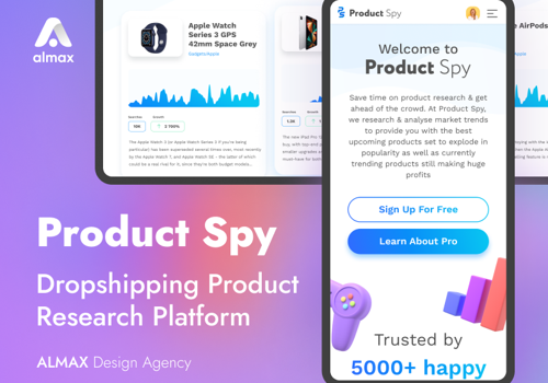 UX/UI Design Package Example: Product Spy