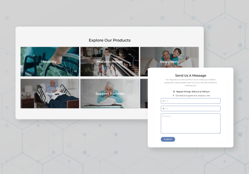Custom Software Development Package Example: B2B web portal for a manufacturer of medical rehab