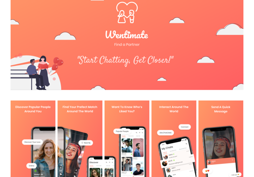 UX/UI Design Package Example: Dating App concept design