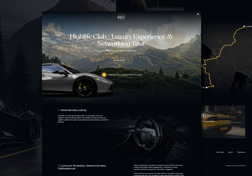 Branding Package Example: HighLife Club, Luxury Experience & Networking Tour
