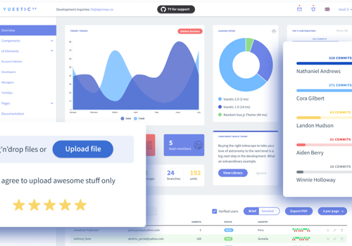 Web Development Package Example: Vuestic UI - Open source Vue 3 UI framework