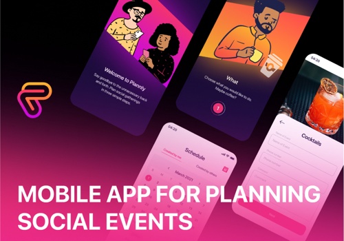 Mobile App Development Package Example: Plannly – App for Planning Social Events
