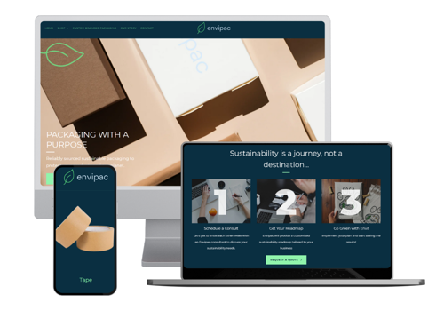 Web Design Package Example: Envipac- E-Commerce Website Creation