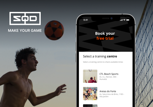 UX/UI Design Package Example: App for booking Training Sessions