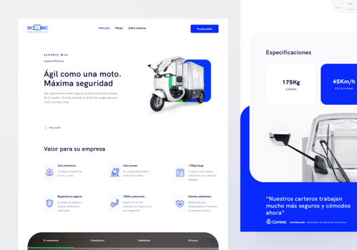 Web Development Package Example: Electric Vehicle Website