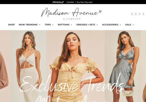 E-Commerce Development Package Example: Madison Avenue