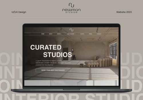 Web Design Package Example: Designed & Developed a Website for Studio Rentals