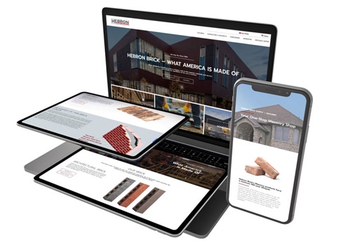 Web Design Package Example: Hebron Brick National Website Redesign