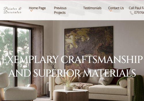 Web Development Package Example: Paul Farr Website Build