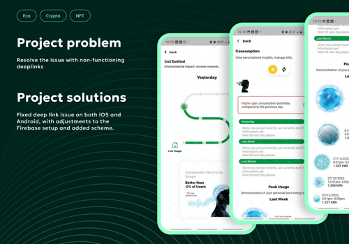 UX/UI Design Package Example: Fix bugs and support app - Green Cheddar