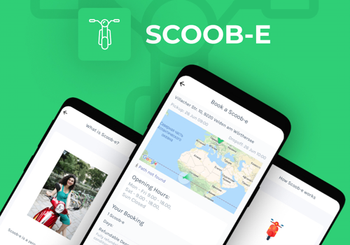 Mobile App Development Package Example: Supporting the future of transportation: sharing the "green" vehicle in a minutes.