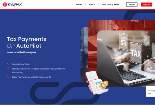 Search Engine Optimization Package Example: TAXPAY Website and Ongoing Maintenance