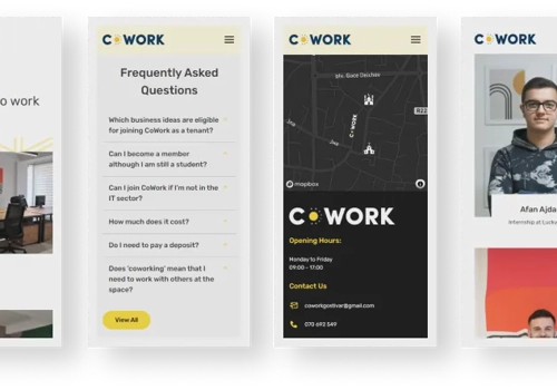 UX/UI Design Package Example: CoWorking Space Website