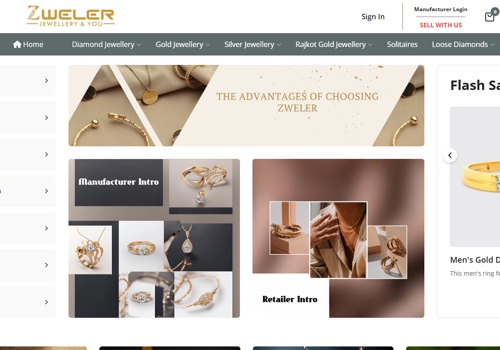 Web Design Package Example: Zweler - E-Commerce Website for Jewelers