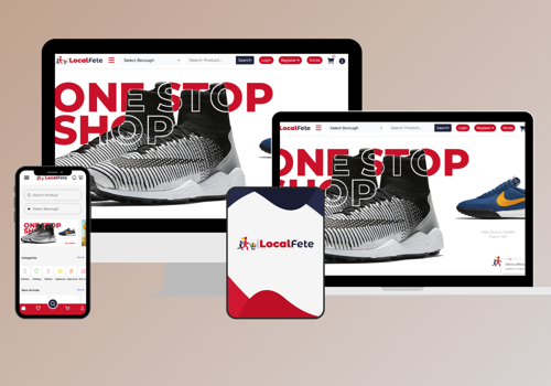 Mobile App Development Package Example: Local Fete Web and Mobile App Development