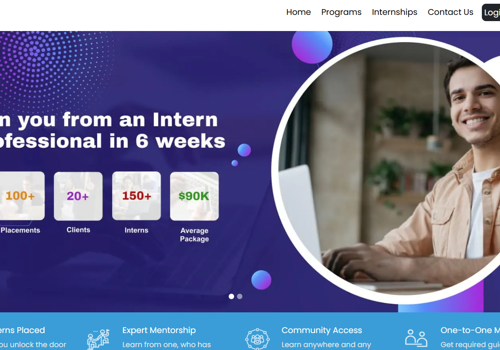 Application Testing Package Example: Internsified.com - Internship platform
