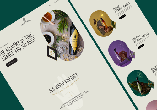 Web Design Package Example: Rozendal Design and Shopify theme customization