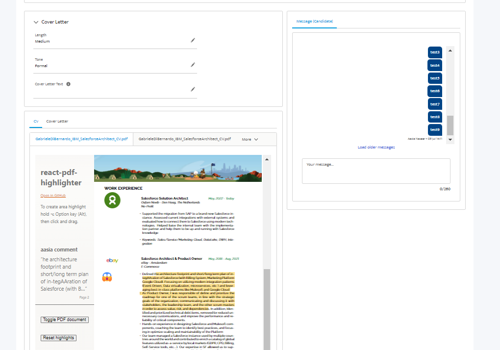 CRM Consulting and SI Package Example: Salesforce Recruiter Portal
