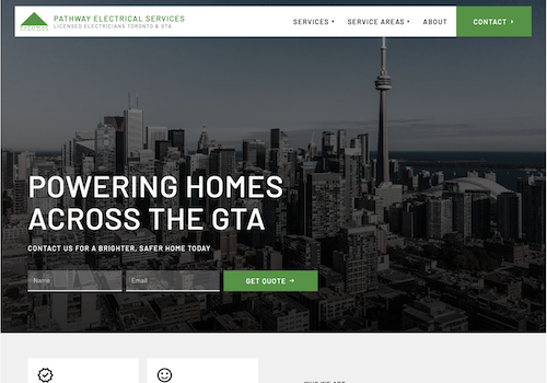 Web Design Package Example: A Website Transformation for Pathway Electrical
