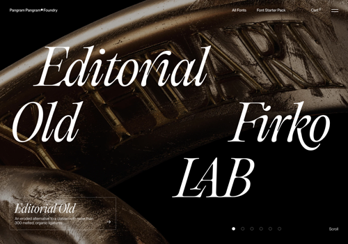 Web Design Package Example: Pangram Pangram E-Commerce