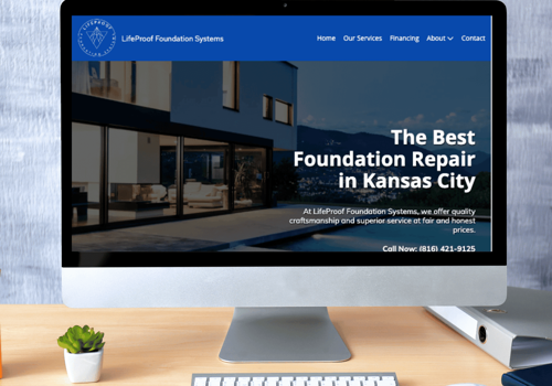 Web Design Package Example: Web Design for Foundation Repair Company