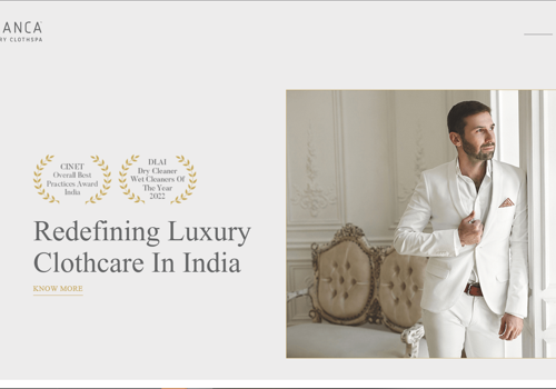 Web Design Package Example: BIANCA - The Luxury Cloth spa