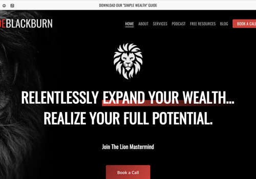 Branding Package Example: Branding & Website Development for Business Coachi