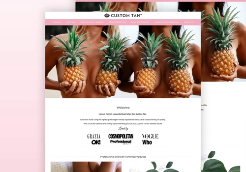 E-Commerce Development Package Example: Custom Tan