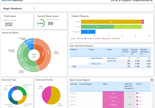BI & Big Data Consulting & SI Package Example: Power BI with API data integration & visualization