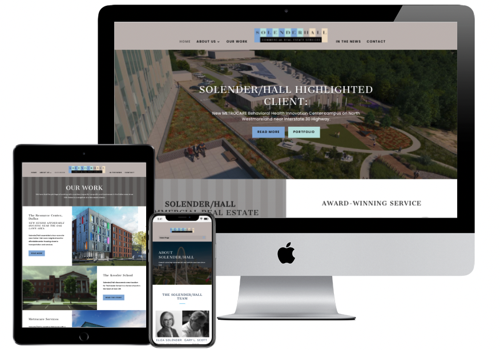 Web Design Package Example: Solender/Hall - Commercial Real Estate Company