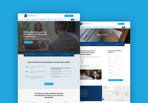 Web Development Package Example: CTG Insurance