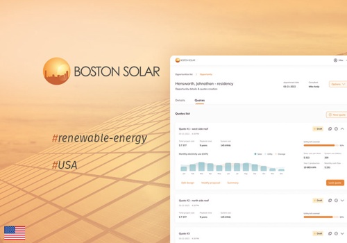 Web Development Package Example: Boston Solar - modeling and proposal web tool