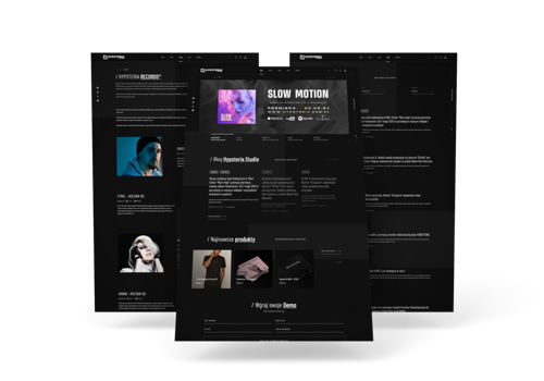 Web Design Package Example: Hypsteria - Dedicated Company Website