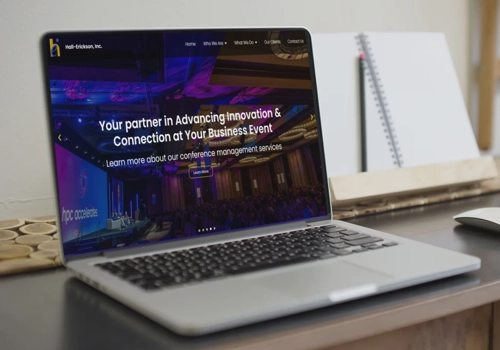 Web Design Package Example: Website design for Event Management Company