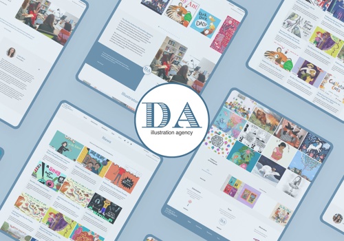 Web Design Package Example: Darley Anderson Illustration Agency