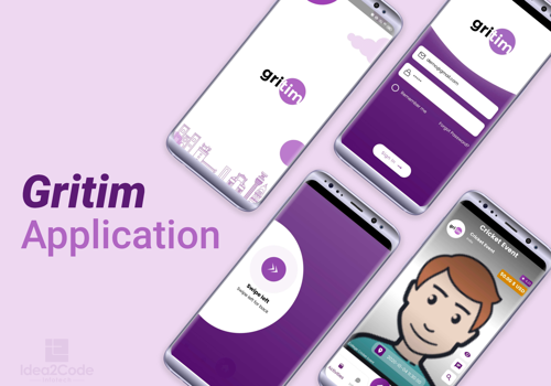 Mobile App Development Package Example: Gritim - Social android & iOS mobile application