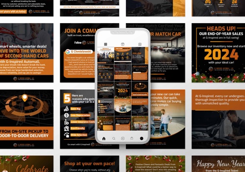 Advertising Package Example: Social Media Marketing for G-Inspired Automall