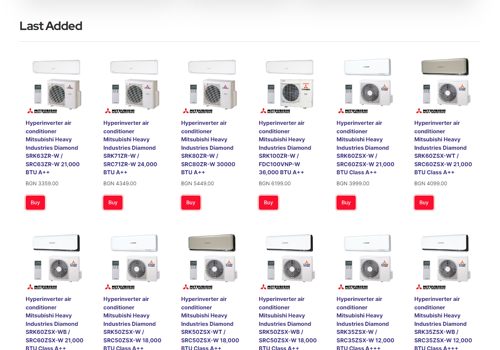 E-Commerce Development Package Example: Electronic Products Store